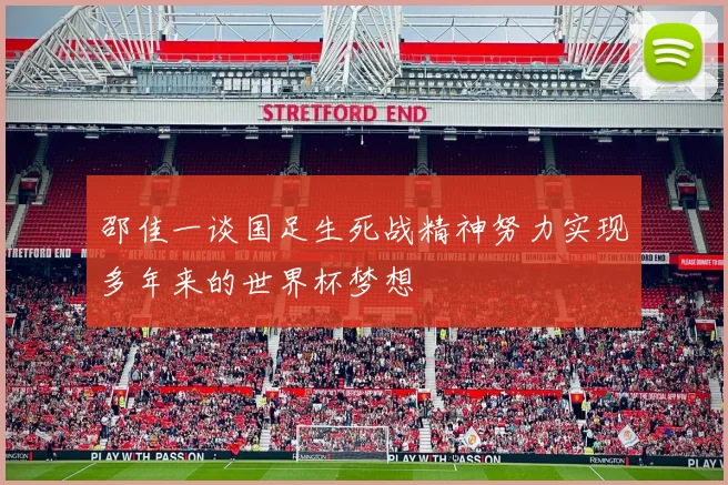 邵佳一谈国足生死战精神努力实现多年来的世界杯梦想